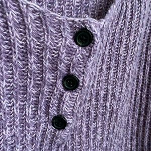 Purple American Eagle Cropped Sweater